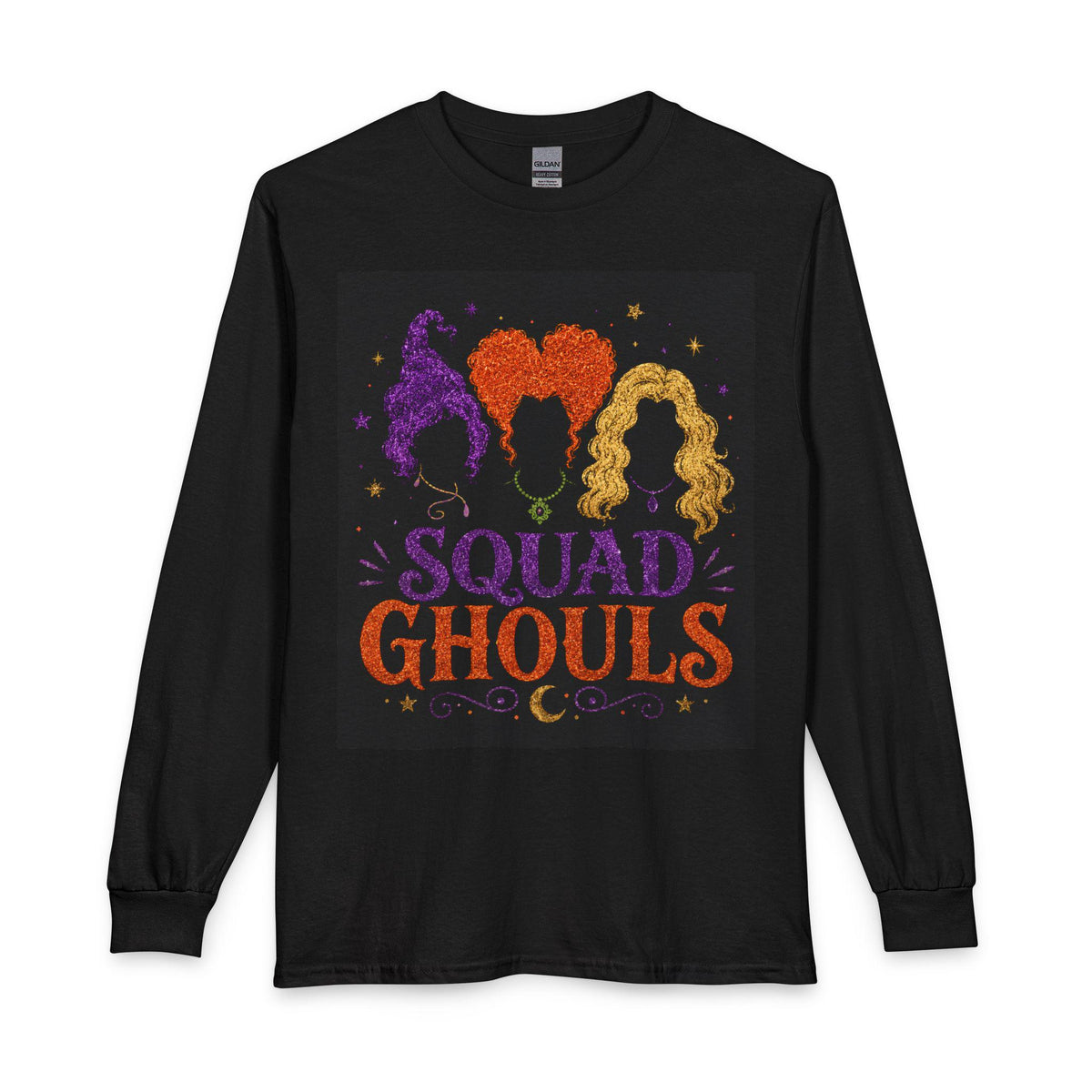 Squad Ghouls Long Sleeve T-Shirt | Witch Trio Halloween Shirt
