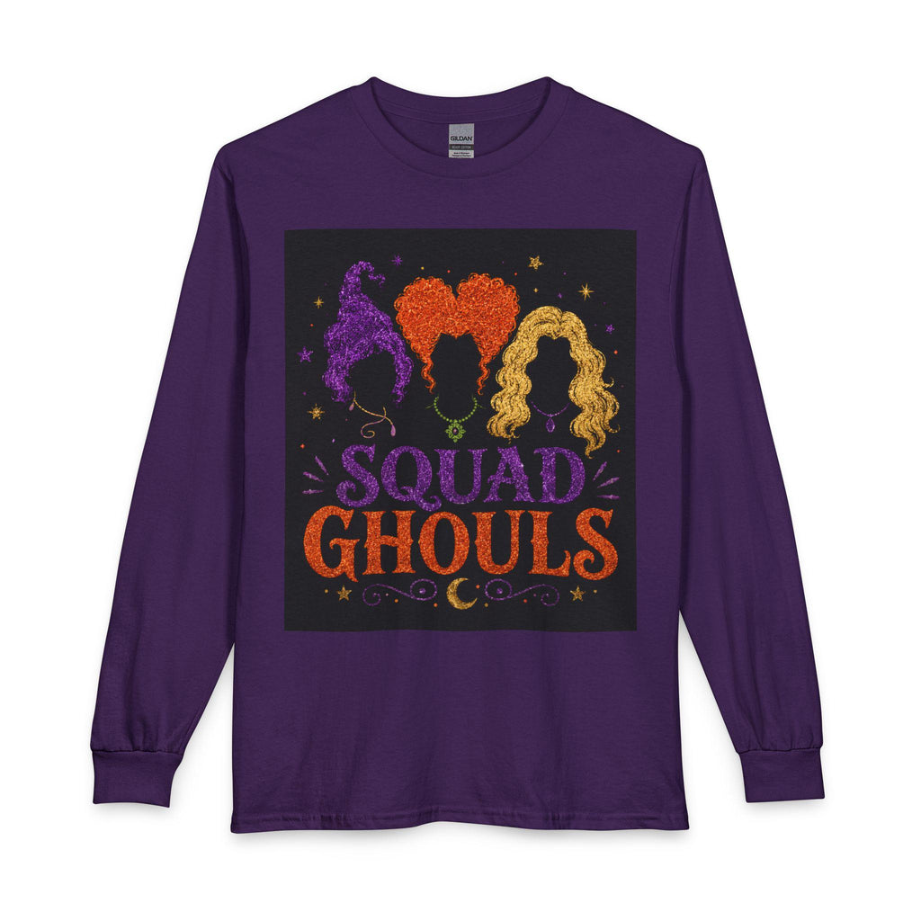 Squad Ghouls Long Sleeve T-Shirt | Witch Trio Halloween Shirt