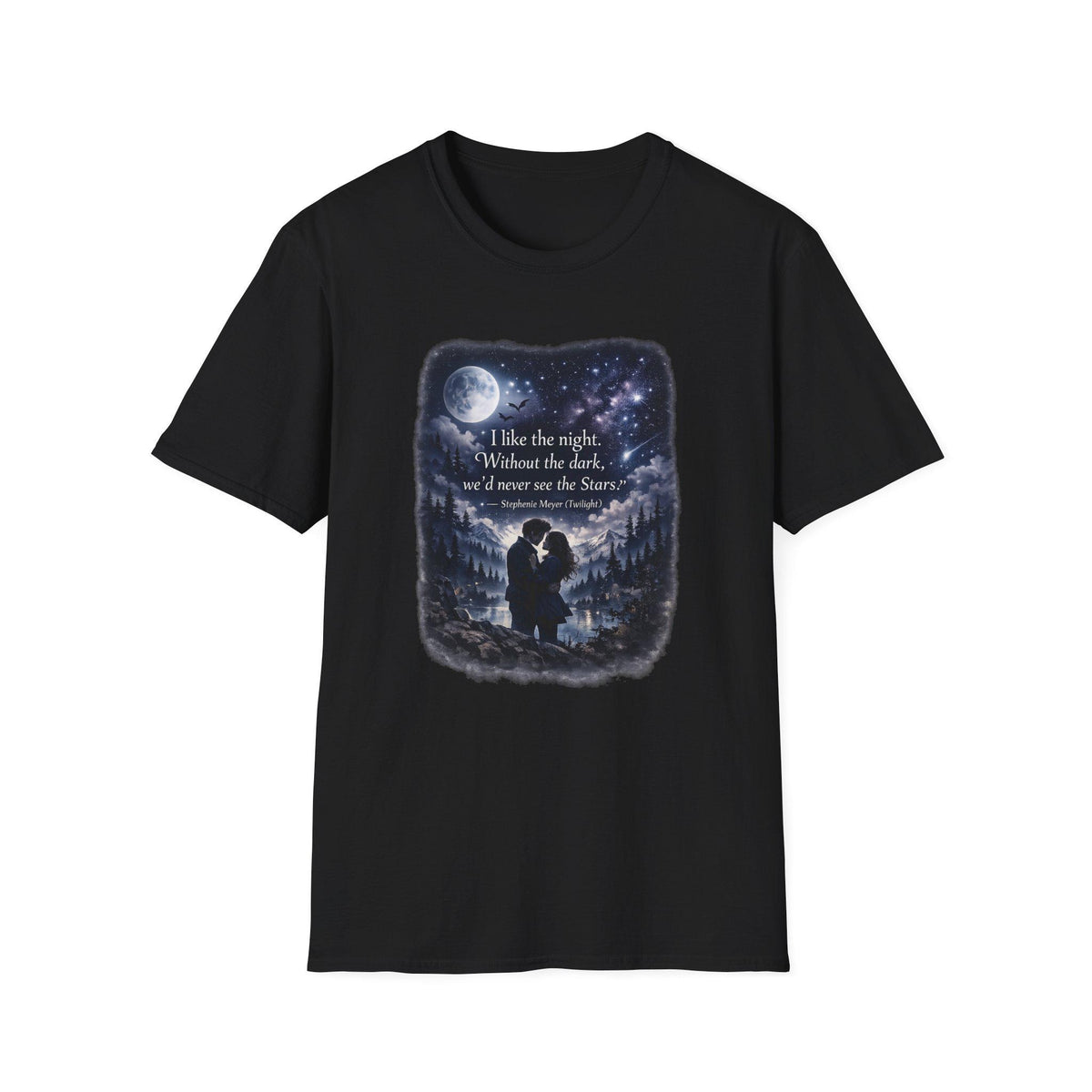 I Like the Night Stars T-Shirt | Night Sky Moon Quote Tee