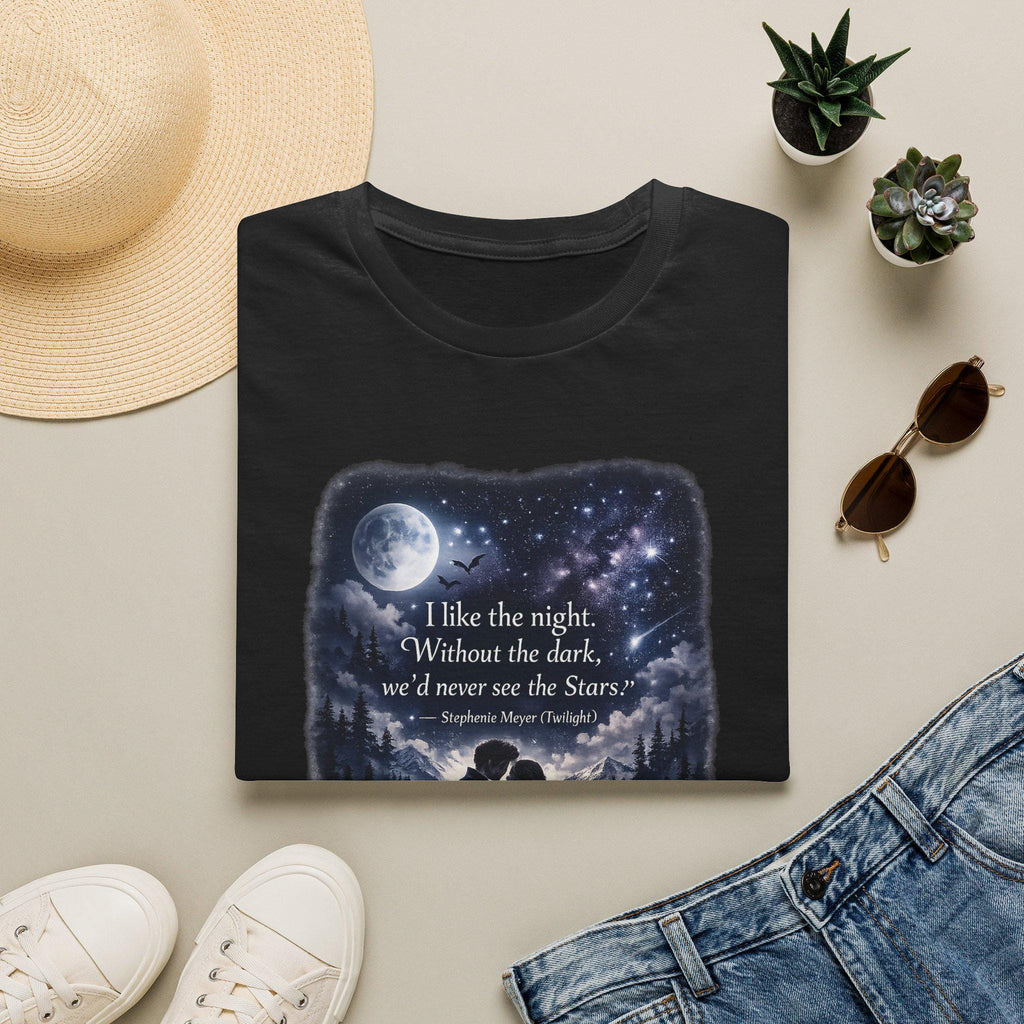 I Like the Night Stars T-Shirt | Night Sky Moon Quote Tee