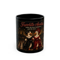 Favorite Aunties ducks vintage theater mug | Black Ceramic Mug