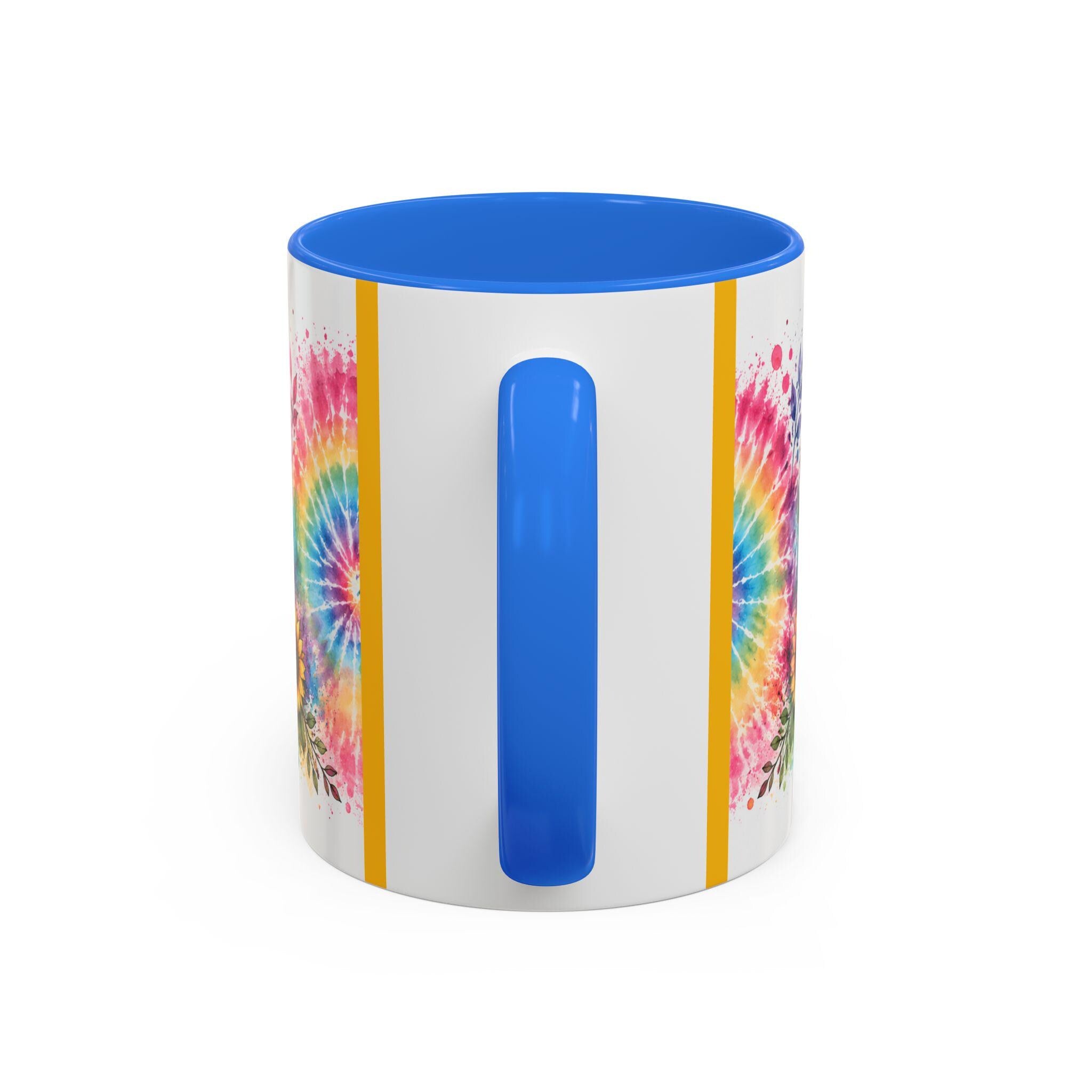 Sober AF mug | Tie Dye Sunflower Recovery Coffee Cup