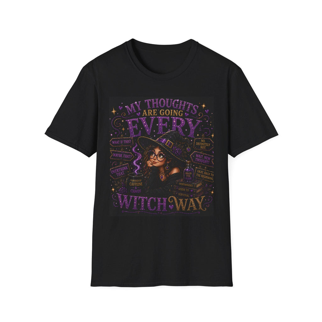 My Thoughts Are Going Every Witch Way T-Shirt | Witchy Halloween Top
