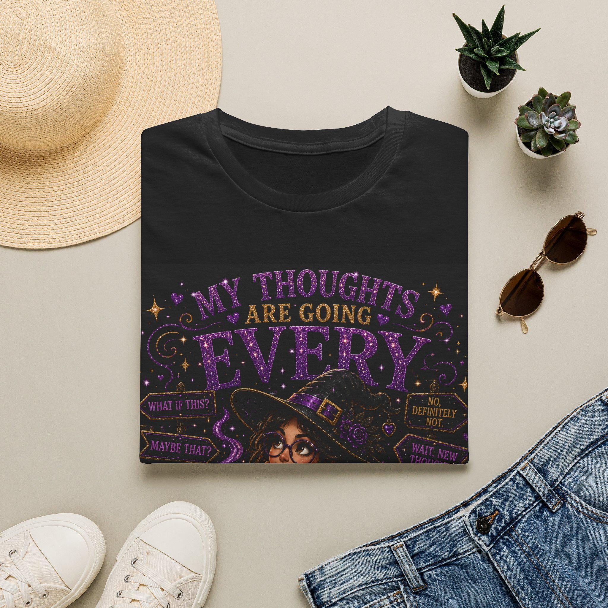 My Thoughts Are Going Every Witch Way T-Shirt | Witchy Halloween Top