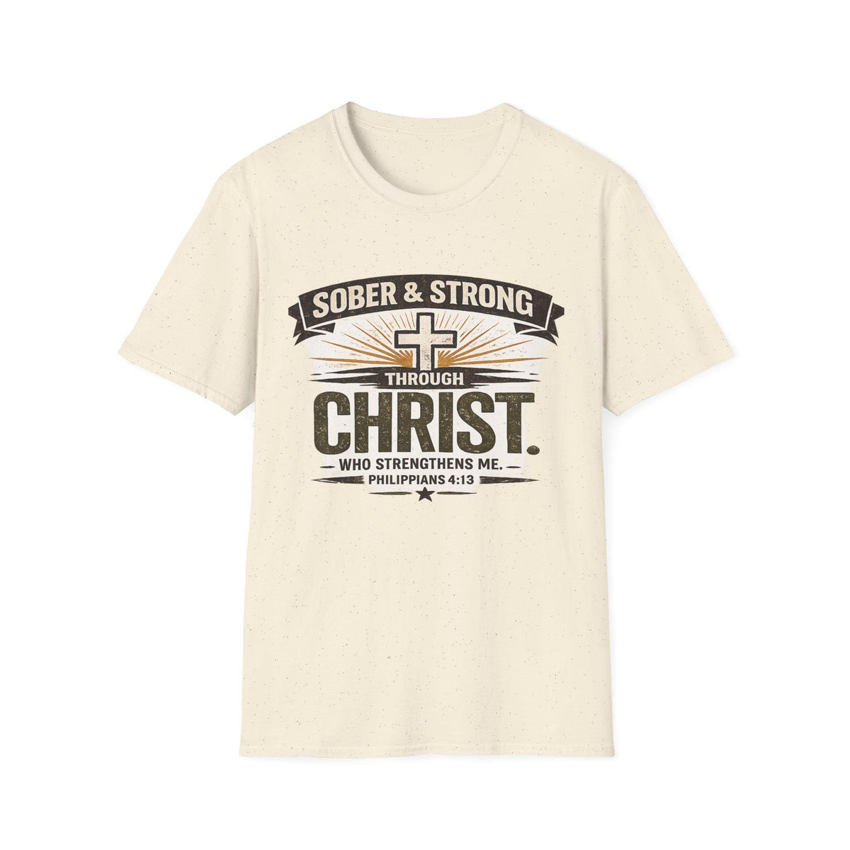 Sober & Strong Through Christ T-Shirt | Christian Faith Shirt