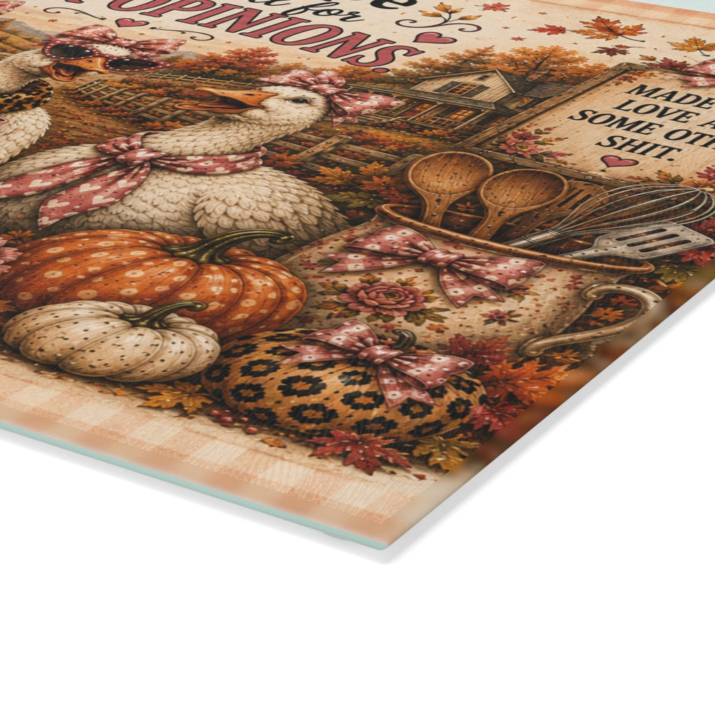 Farmhouse Goose Kitchen Cutting Board | Thanksgiving Autumn Rustic Decor