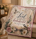 The Lord Is Close to the Brokenhearted Velveteen Plush Blanket | Psalm 34:18