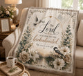 The Lord is Close to the Brokenhearted Velveteen Blanket | Psalm 34:18 Christian Throw