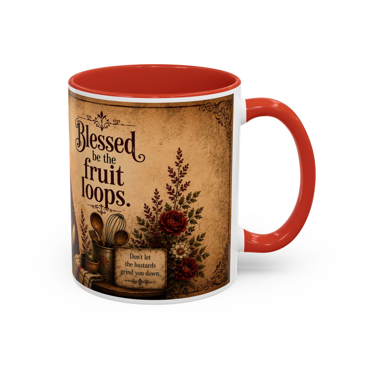 Blessed Be the Fruit Loops Goose Mug | Accent Coffee Mug