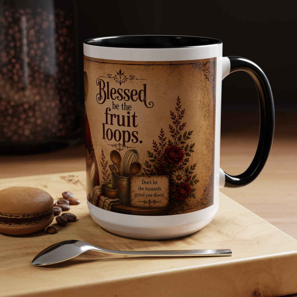 Blessed Be the Fruit Loops Goose Mug | Accent Coffee Mug