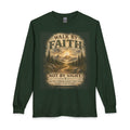 Walk By Faith scenic cross mountain long sleeve T-Shirt | Christian inspirational