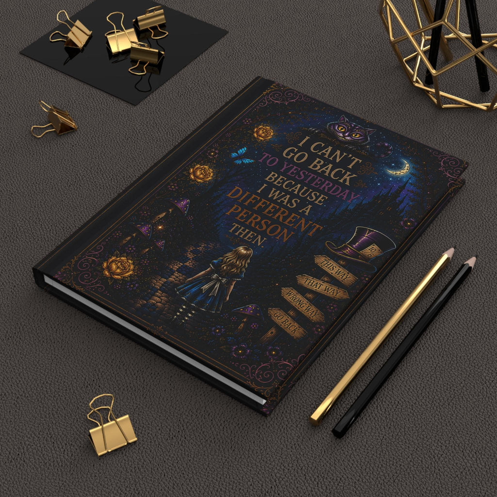 Alice in Wonderland Quote Journal | Hardcover Notebook