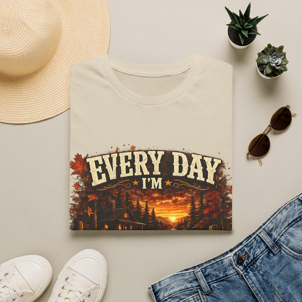 Every Day I'm Rustlin' Fall Leaves T-Shirt | Autumn Maple Leaf Tee